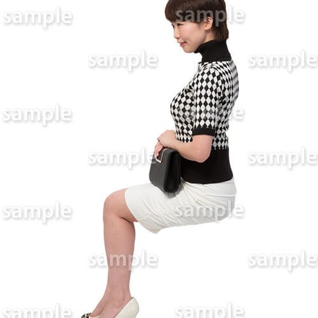 人物切抜きセット☆座る女性　1_set171