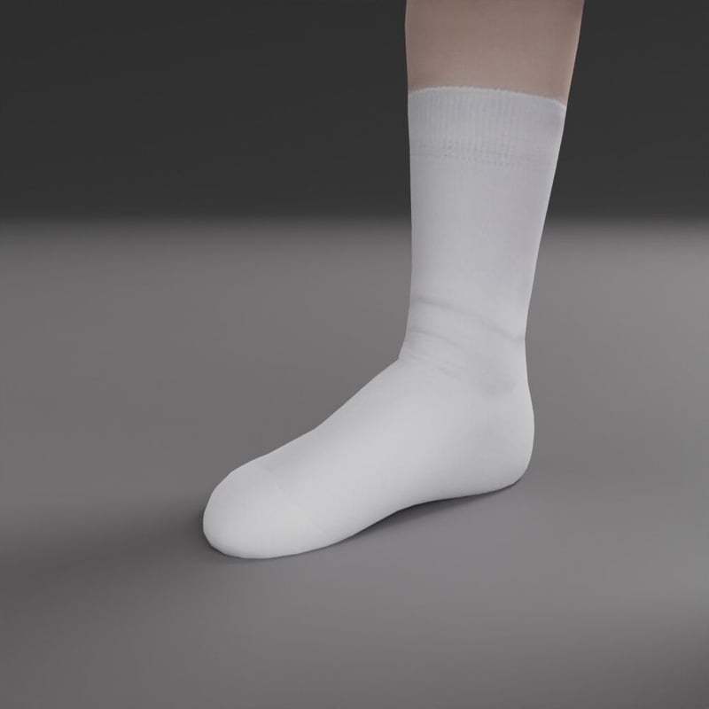 3D人モデルAポーズ 228_Rui K (靴下) | NO-N-NO 人物切り抜き