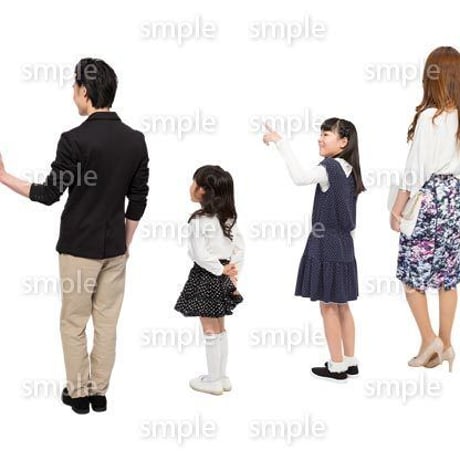 Cutout People　4人ファミリー　GG_344