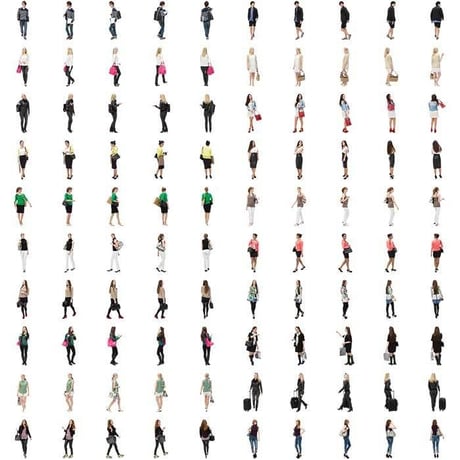 02Cutout People カジュアルV1 [ダウンロード版]