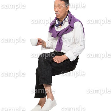人物切抜きセット☆座る男性　1_set182