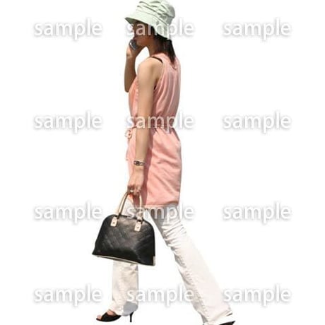人物切抜き素材　夏服・フィットネス編　J_130