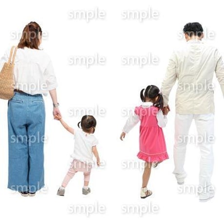 Cutout People　4人ファミリー　GG_390