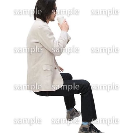 Cutout People　日本人カジュアル　BB_413