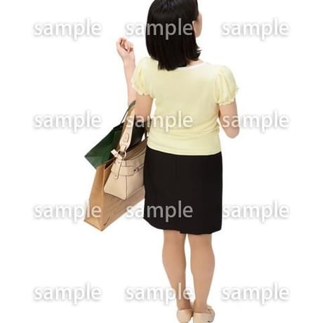 Cutout People　鳥瞰　人物 女性　FF_360