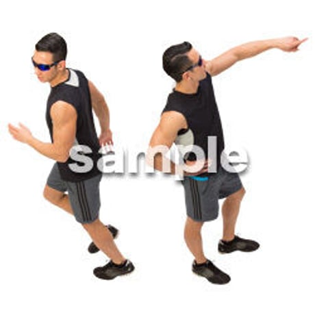 Cutout People　スポーツ 鳥瞰　CC_338