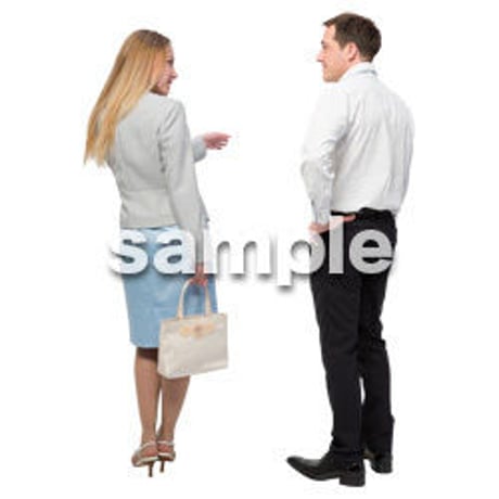 Cutout People　外国人ペア　JJ_469