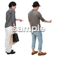 Cutout People　男性ペア　JJ_419