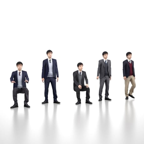 3D人モデルAポーズ　104_Sota