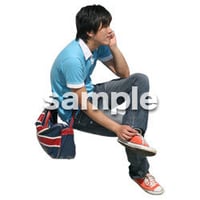 人物切抜き素材　鳥瞰編　N_550