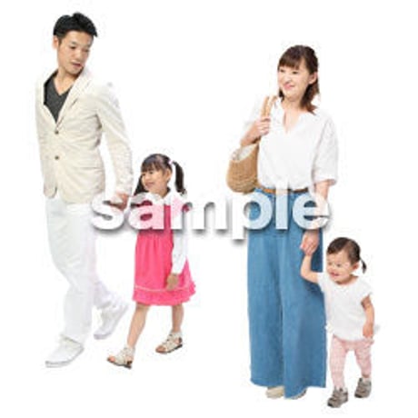 Cutout People　4人ファミリー　GG_387