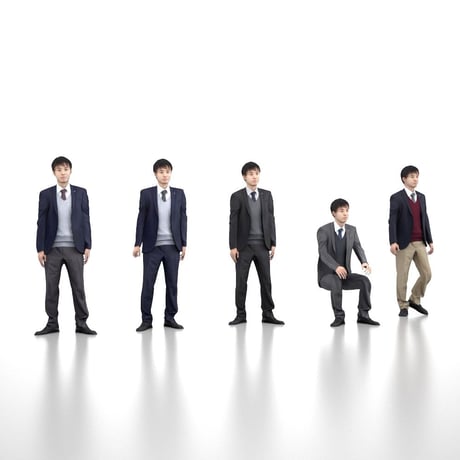 3D人モデルAポーズ　104_Sota