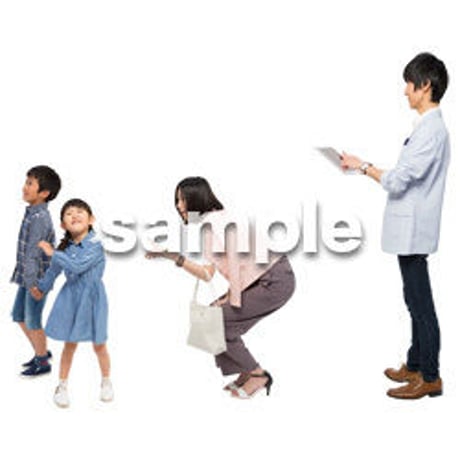 Cutout People　4人ファミリー　GG_458