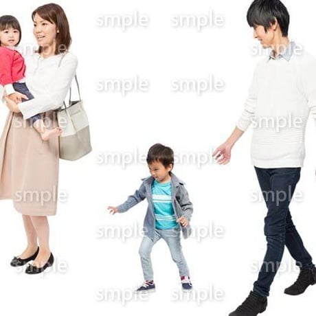 Cutout People　4人ファミリー　GG_427