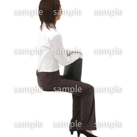 人物切抜き素材　座る人編　H_400
