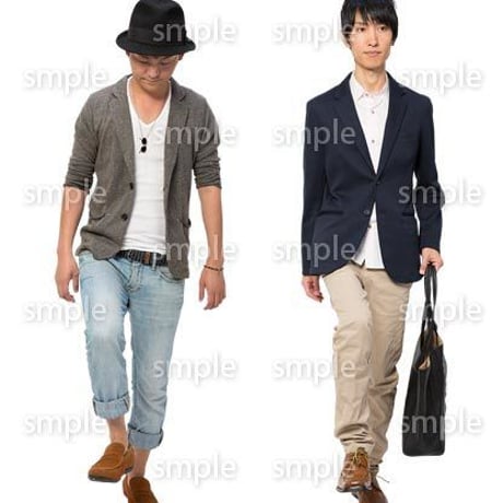 Cutout People　階段を上る動作　JJ_436