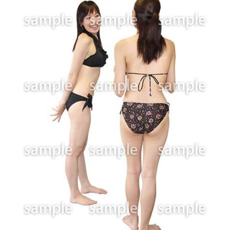 人物切抜き素材　夏服・フィットネス編　J_321