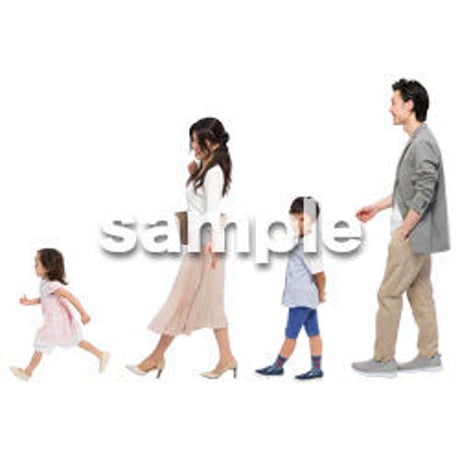 Cutout People　4人ファミリー　GG_218