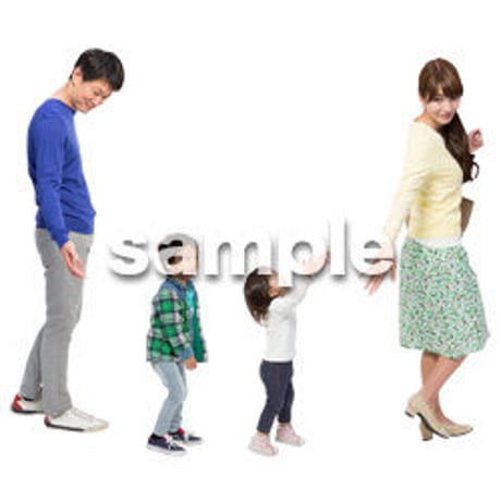 Cutout People　4人ファミリー　GG_228