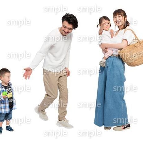 Cutout People　4人ファミリー　GG_417