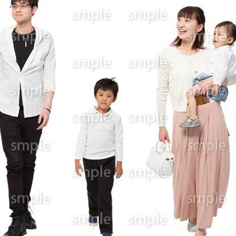 Cutout People　4人ファミリー　GG_326