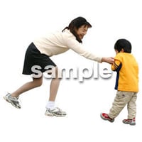 人物切抜き素材　リビング・散歩編　I_386