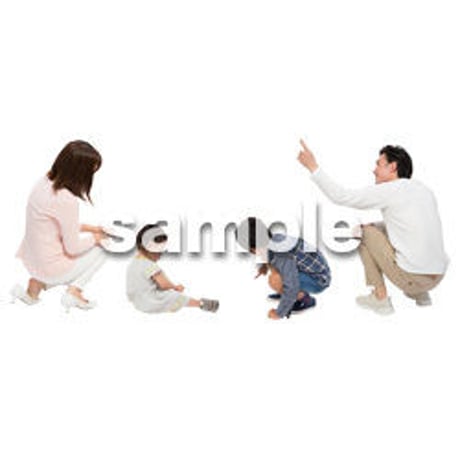Cutout People　4人ファミリー　GG_484