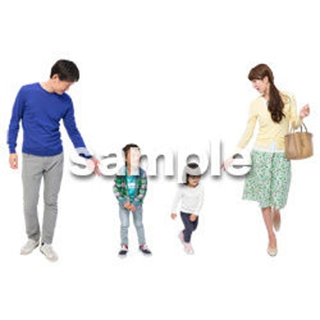 Cutout People　4人ファミリー　GG_226