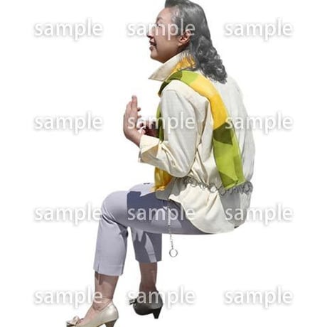 人物切抜き素材　シニアライフ編　R_349