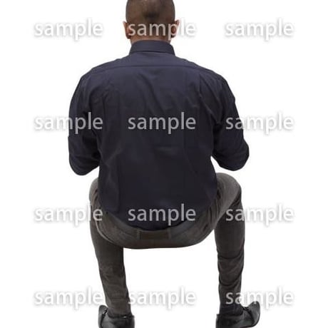 Cutout People　パーティー座る人　DD_395