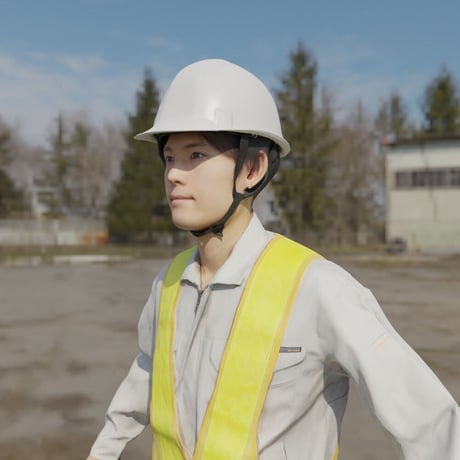 3D人モデルAポーズ　136_Hiro