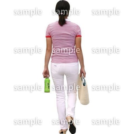人物切抜き素材　夏服・フィットネス編　J_189
