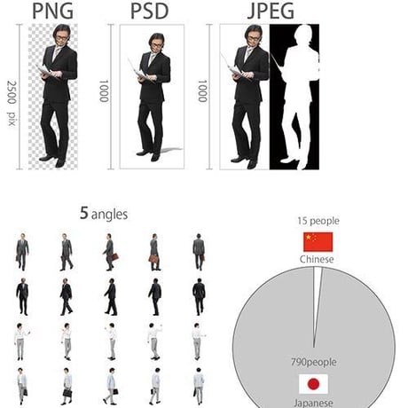 05Cutout People ビジネスV2 [ダウンロード版]