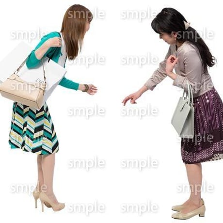 Cutout People　女性ペア　JJ_308