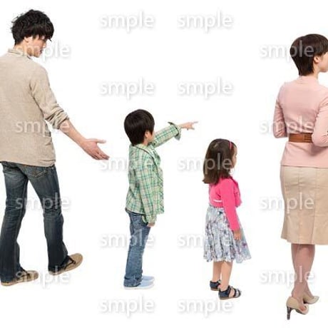 Cutout People　4人ファミリー　GG_259