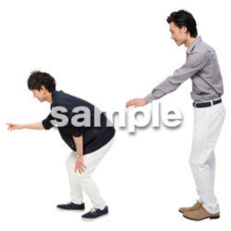 Cutout People　男性ペア　JJ_433