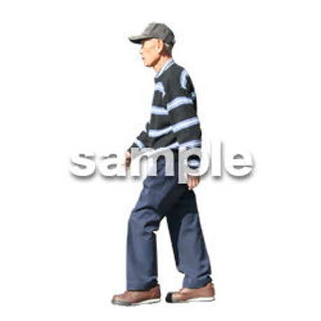 人物切抜き素材　シニア編　C_144