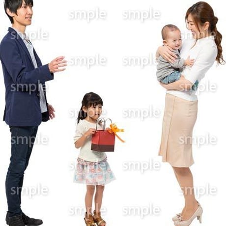 Cutout People　4人ファミリー　GG_412