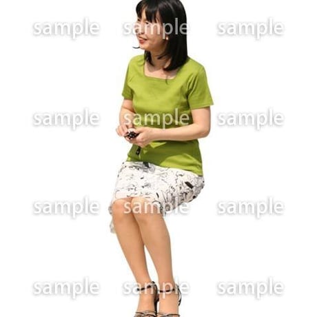 人物切抜き素材　夏服・フィットネス編　J_141