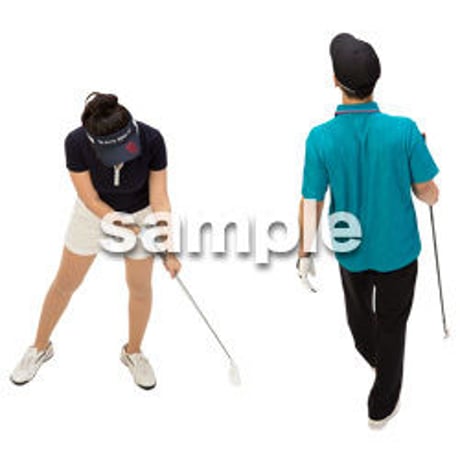 Cutout People　スポーツ 鳥瞰　CC_395