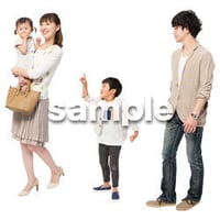 Cutout People　4人ファミリー　GG_422