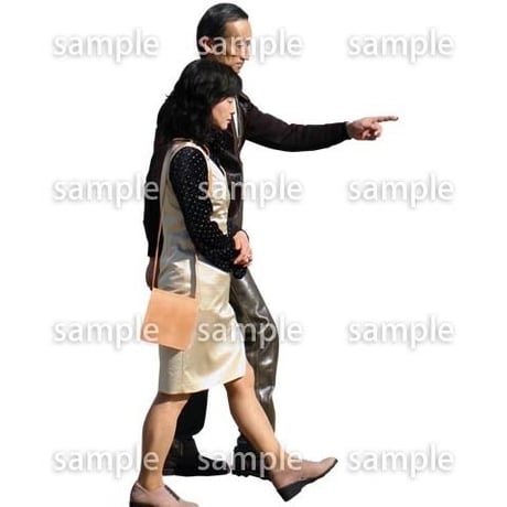 人物切抜き素材　男性女性編　A_0013