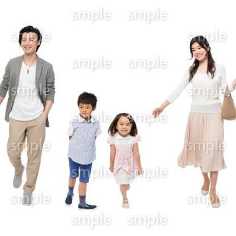 Cutout People　4人ファミリー　GG_216