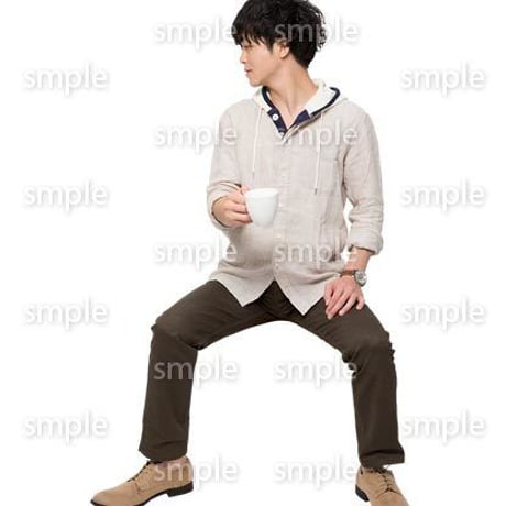 Cutout People　座る　男性　LL_361