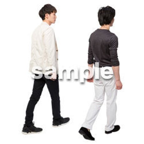 Cutout People　男性ペア　JJ_344