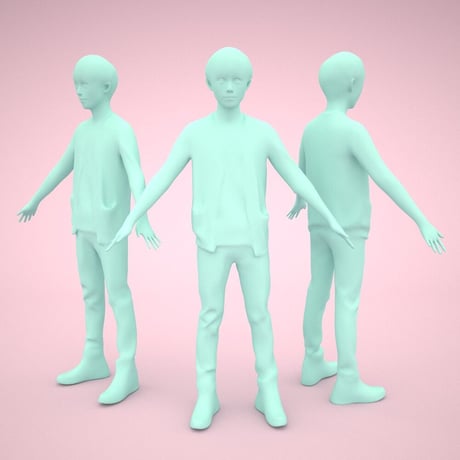 3D人モデルAポーズ　036_Toru