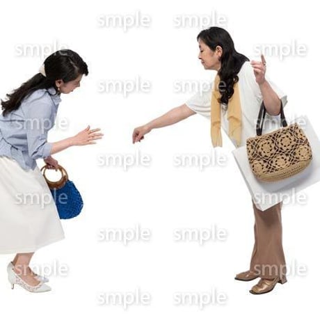 Cutout People　女性ペア　JJ_328