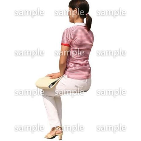 人物切抜き素材　夏服・フィットネス編　J_196