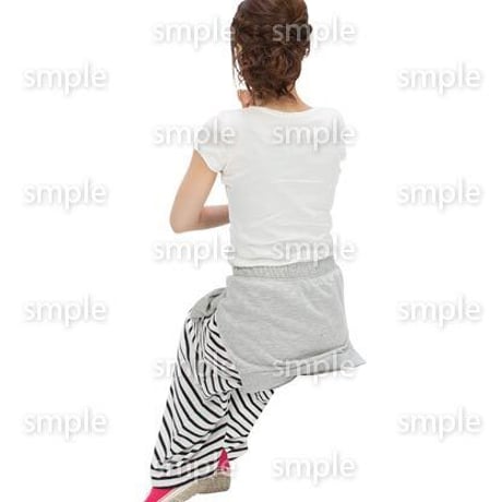 Cutout People　座る女性　KK_375