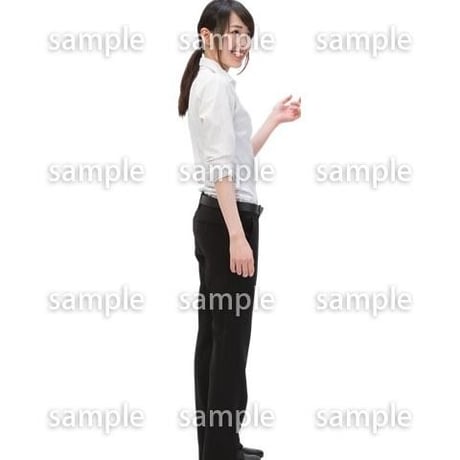 Cutout People　ビジネス　AA_348